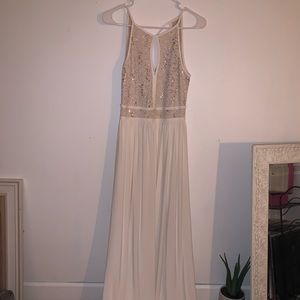 WHITE FORMAL DRESS
